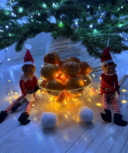 Žaismingi mandarinai